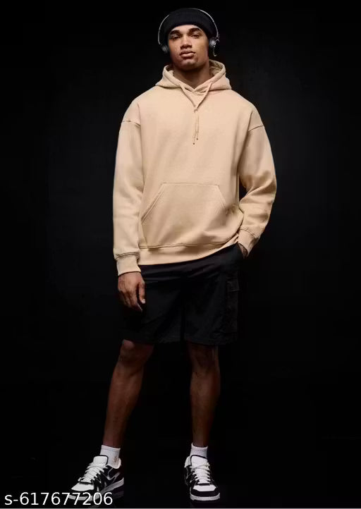 Biegie colour self hoodie for man casual wear