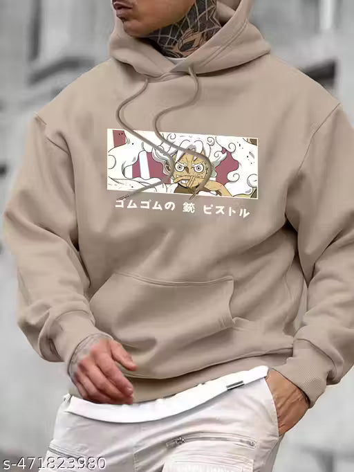 monkey D Luffy printed hoodie