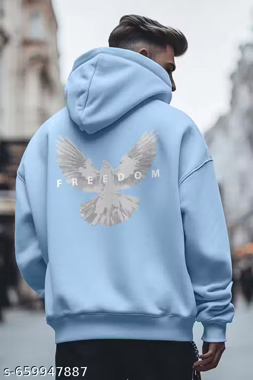 Hoodie Sky Blue Freedom Mens And Girls Hooded Sweatshirts