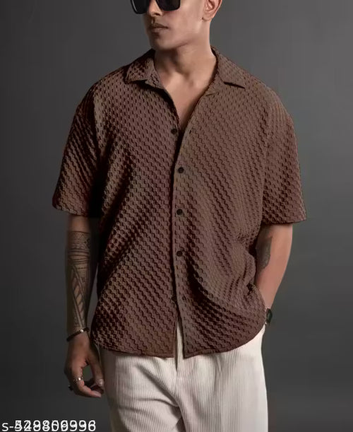 Casual popcorn bubble shirt