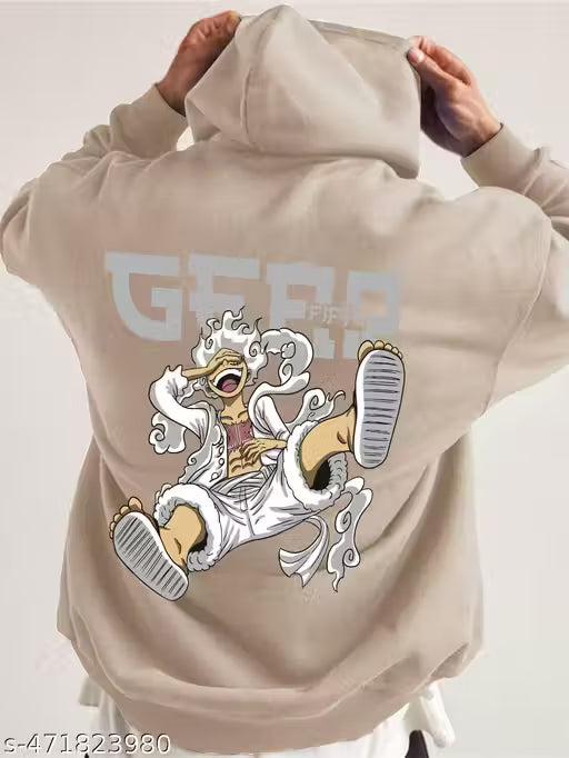 monkey D Luffy printed hoodie