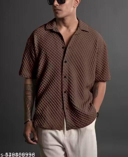 Casual popcorn bubble shirt