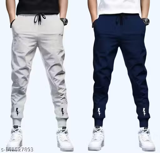 Men's Solid Stripped track pant (Packof 2)