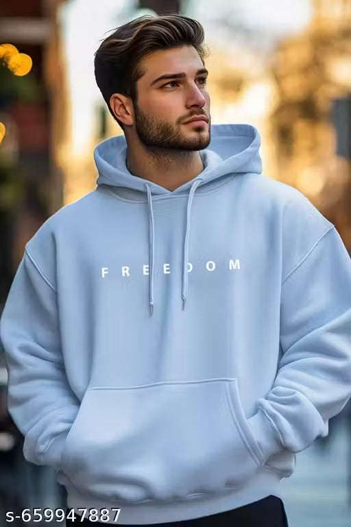 Hoodie Sky Blue Freedom Mens And Girls Hooded Sweatshirts